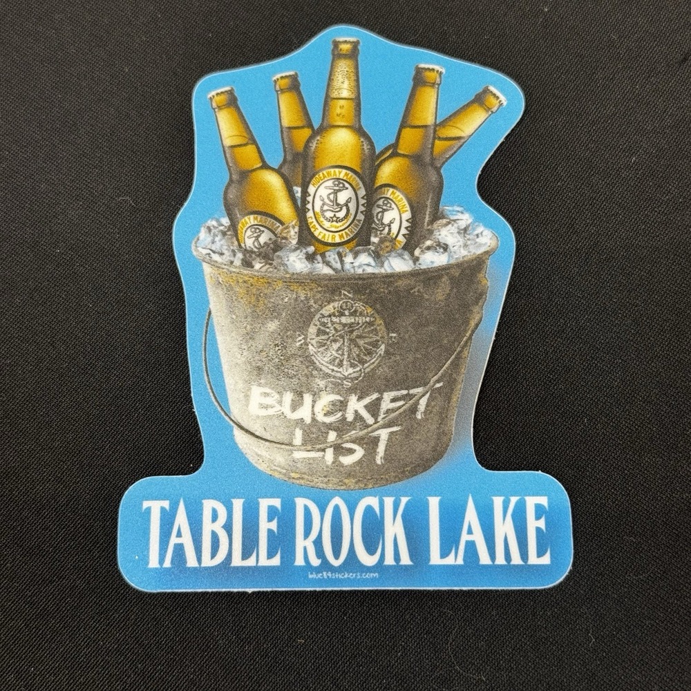 Table Rock Lake Bucket Of Beer Sticker